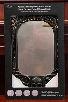 NEW Michaels Ashland 14" Animated Disappearing Ghost Frame Halloween In Hand. - Image 1 of 3