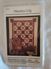 NEW QUILT PATTERN MEADOW LILY THIMBLEBERRIES