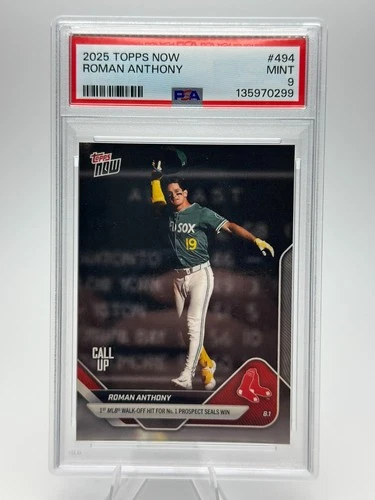 2025 Topps Now Roman Anthony Call Up #494 PSA 9 Rookie Walk-Off