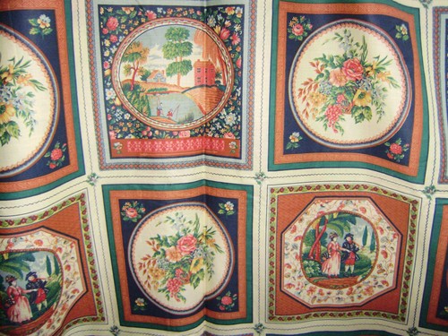 Gobelin Stoff Jacquard - Landhausstil- Dekostoff ca. 170 cm x 295 cm - Bild 4 von 20
