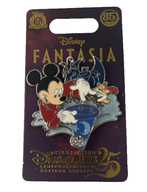 Disney Parks 2025 Fantasia 85th Anniversary Sorcerer Mickey Pin LE