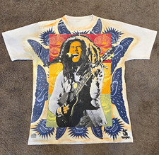 1994 AOP Single Stitch Bob Marley Tee Size XL Vintage 90s