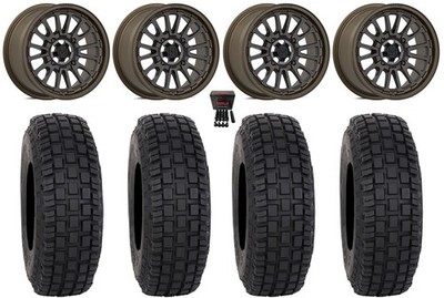 Valor V14 15'' Wheels Root Beer 33'' RX600 Tires Can-Am Maverick X3