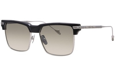 Philippe-V N20 01111201N Sunglasses Black/Silver/Green Gradient 54mm