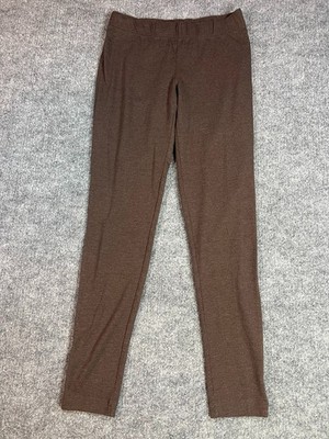 Maurices Women s M Brown Ponte Pull On Skinny Pants Stretch Career Work