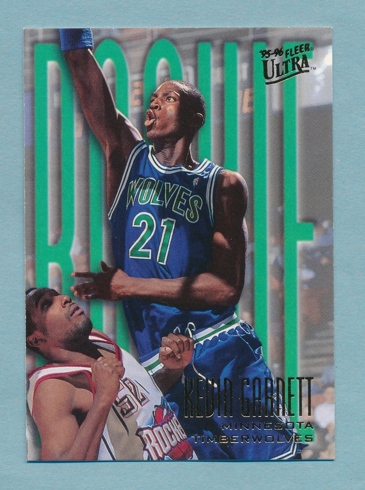 Kevin Garnett 1995-96 Fleer Ultra Rookie Card #274 Minnesota Timberwolves