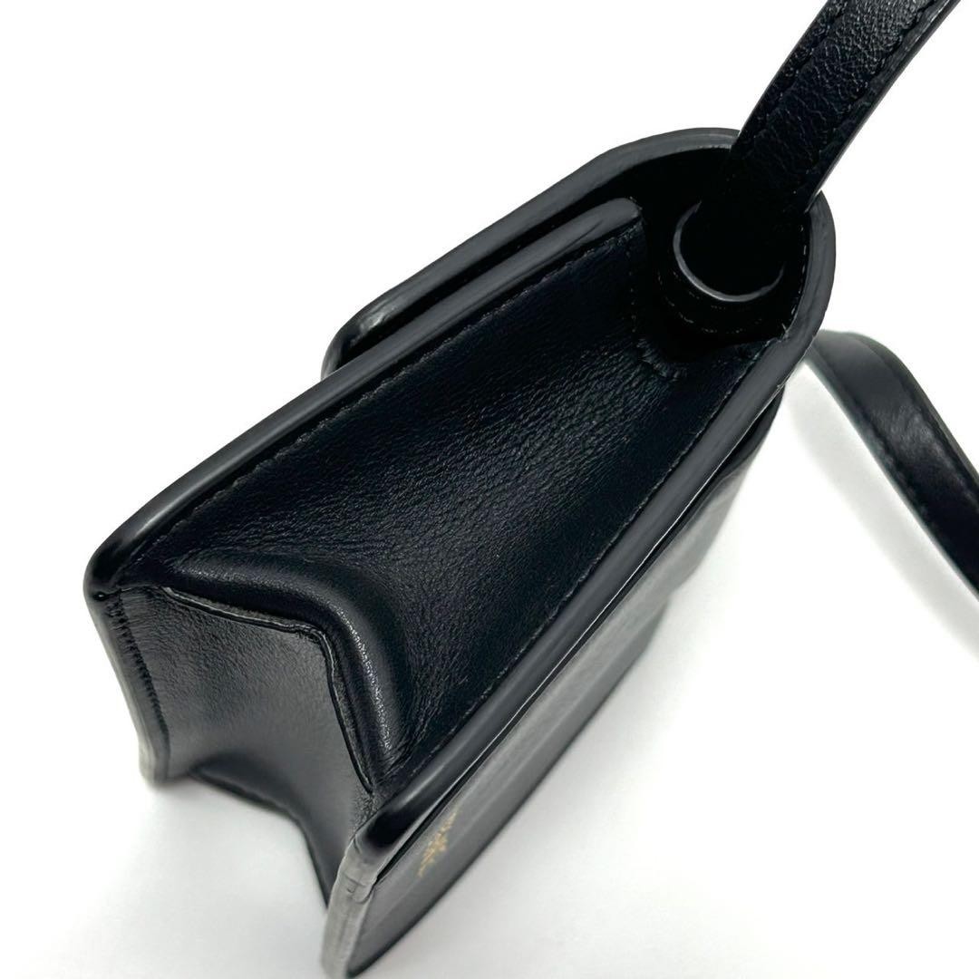 Versace Medusa Biggie Mini Bag Black Leather Shoulder Crossbody Used thumbnail 6