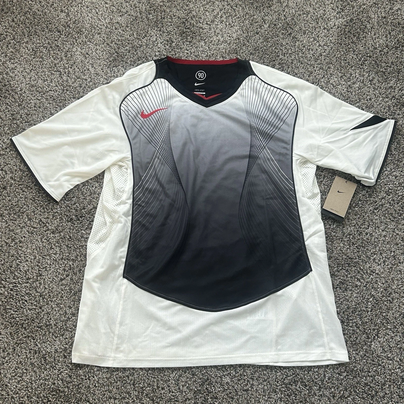 Nike Total 90 Dri-Fit Soccer Jersey White Men’s Size XL Loose Fit HV1178-133