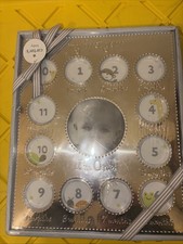 NIB Carter s Baby s First Year Picture Frame 0-12 Month Baby Silver Frame 2012