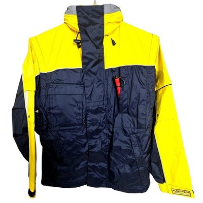 Float Tech Recreational Inflatable Jacket PFD Type Reflective w/ Hood Adult XS 