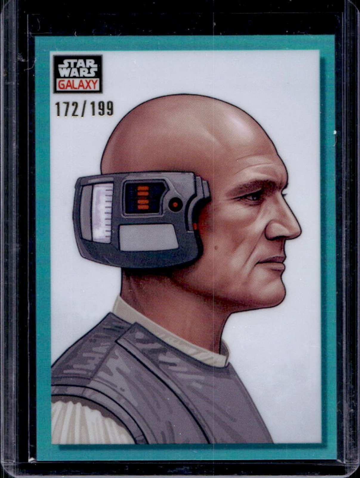 2023 Topps Chrome Star Wars Galaxy Lobot Aqua Refractor #172/199