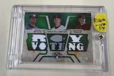 Ryan Braun, Troy Tulowitzki, Hunter Pence MLB ROY Voting Card 05/18