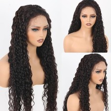 12A Brazilian Water Wave Virgin Human Hair 13x4 HD Lace Frontal Curly Hair Wigs