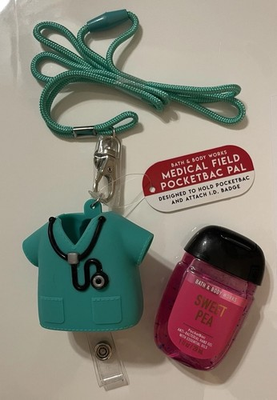 #ad Bath Body Works Medical Field Pocketbac Retractable Lanyard Holder Sanitizer $29.99