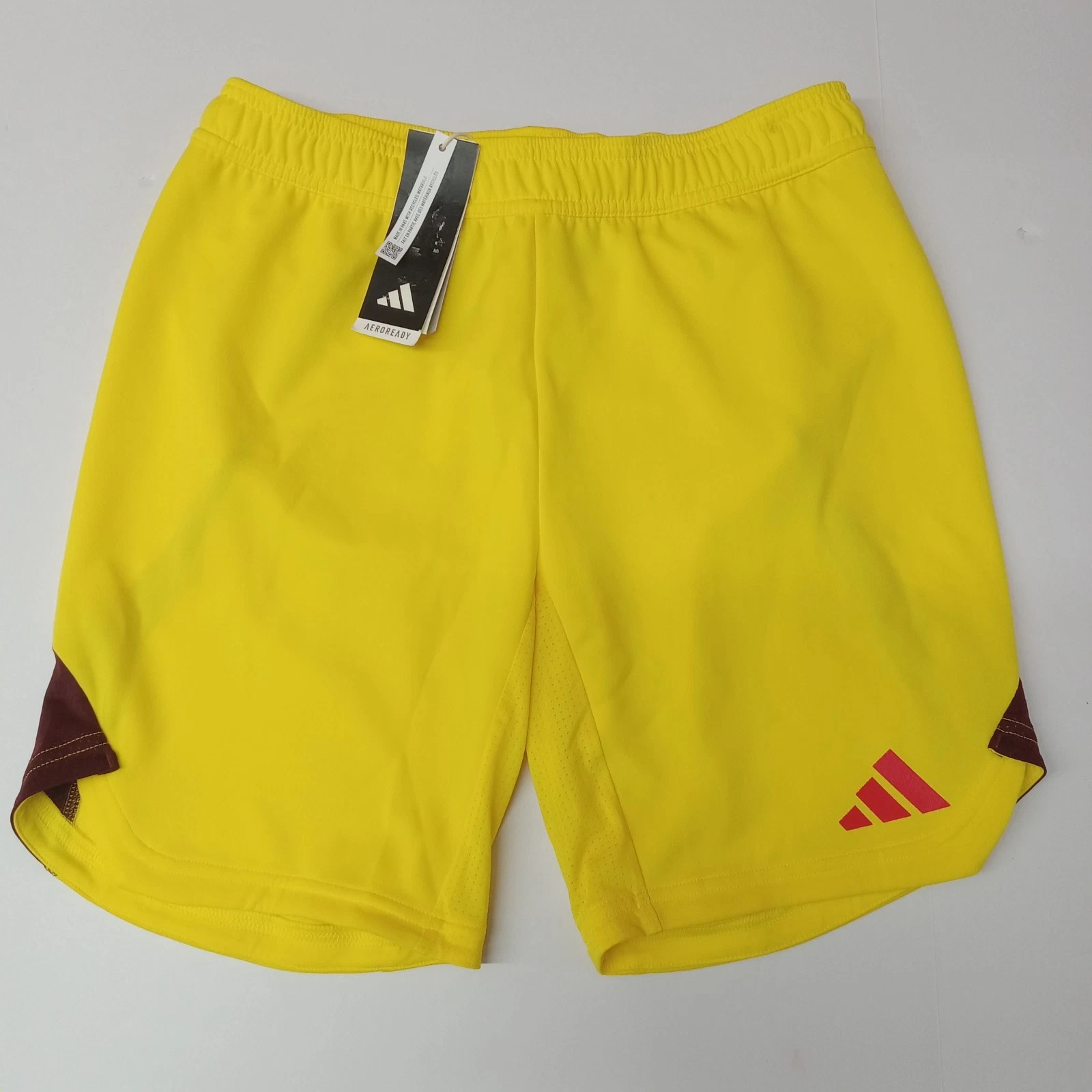 Adidas Aeroready T23 Promo Goalkeeper Shorts HT3204 Men's M Yellow Slim Fit