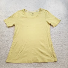 Isaac Mizarani Live Tunic T-shirt M Pastel Yellow Active Athletic 100% Cotton