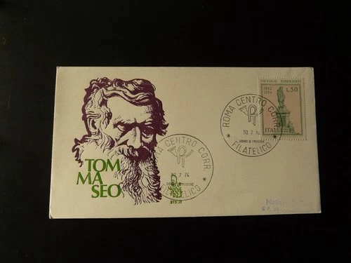 writer Niccolo Tommaseo FDC Italy 1974 (2)