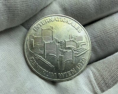 1979 Austria 100 Schilling, Vienna International Center Silver Coin Unc H209