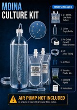 Live Moina Culture Kit Daphnia Water Fleas Fry Fish Food Starter Algae Spirulina
