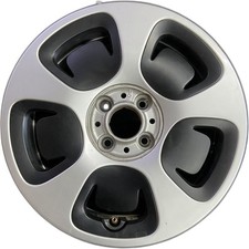 Front Fiat-lancia Silver And Black Insert Fiat 500 OEM Wheel 15” 15x5.5 61698A
