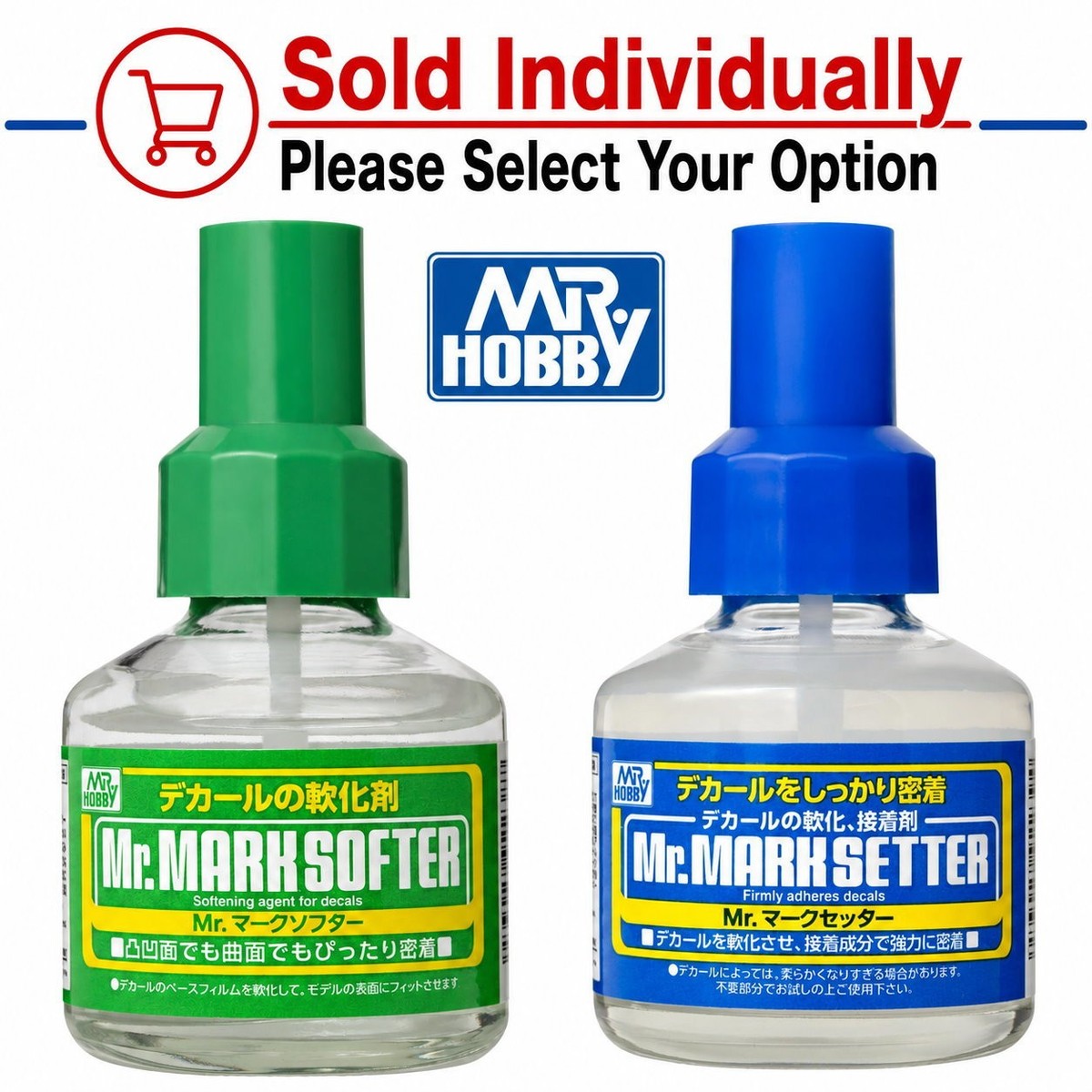 Gunze GSI Mr.Hobby MS231/MS232 Mark Softer Setter (40ml) Multiple