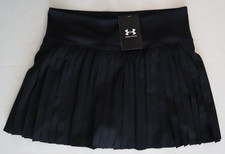 Under Armour 1390157-001 Sz M Black Mini Pleated Tennis Pickleball Golf Skort 80