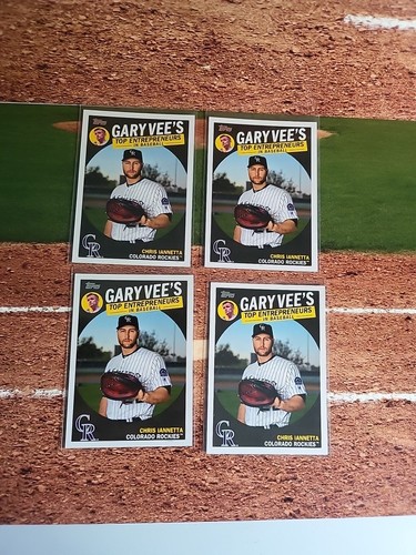 2019 Topps #GV-7 Chris Iannetta Gary Vee's Top Entrepreneurs in Baseball (4x) - Picture 2 of 4
