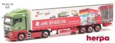 MAN TGX GM + semi-trailer tautliner ''Wandt / MaBstab'' - Herpa - scale 1/87 HO