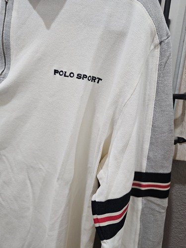 Vtg Lauren Ralph Lauren Polo Sport Rugby Shirt Polo Long Sleeve Sz Large L - Picture 3 of 6