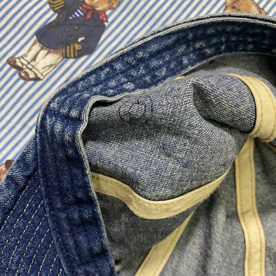 RRL Ralph Lauren デニム調 ベレー帽 Ralph Lauren RRL Double RL Indigo Denim Cap Fitted Hat Adult