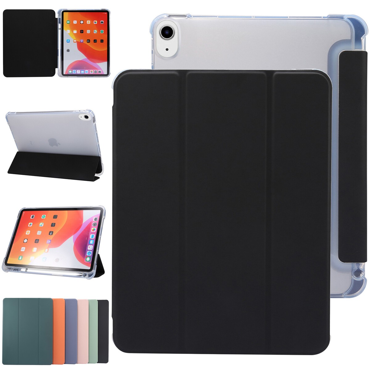 For iPad Air 11-inch 2024 Air 5th 4th Gen Leather Stand Case with