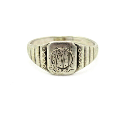 Antiker 833 Damenring Holland Niederlande Siegelring MO rar signet ring silver