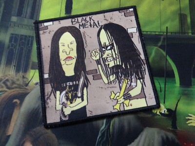 Black Metal Patch Beavis Mayhem Dead