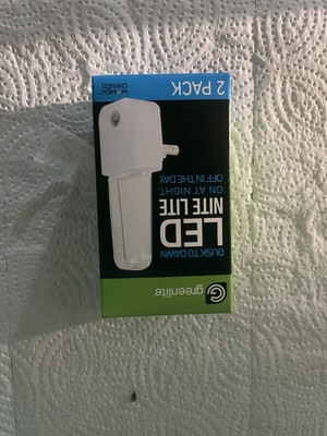 Greenlite LED Nitelite 2 Pack Dusk To Dawn