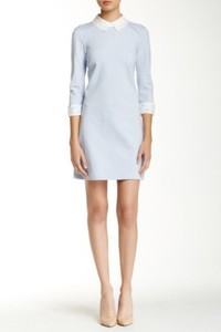 pale blue shirt dress