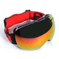 Snowmobile Snowboard Skate Ski Goggles For A Sunny Day - Red Snowmobile Snowboard Skate Ski Goggles For A Sunny Day - Red