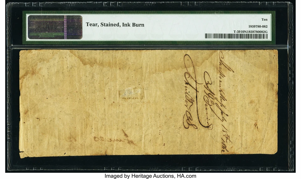 T-39 $100 1862 A.J. Guirot Asst. Treasurer issue endorsement July 18, 1862-Jacks - Image 2 of 3