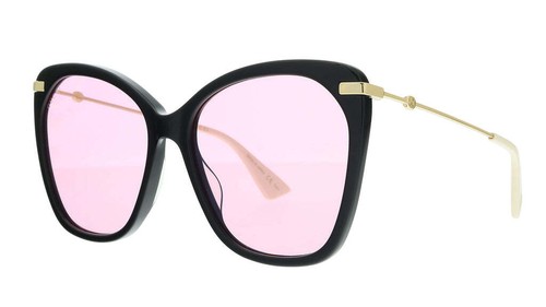 Occhiali Da Sole Victoria Secret PINK Modello PK0044 01A - Donna - Lenti Nere Montatura Nera