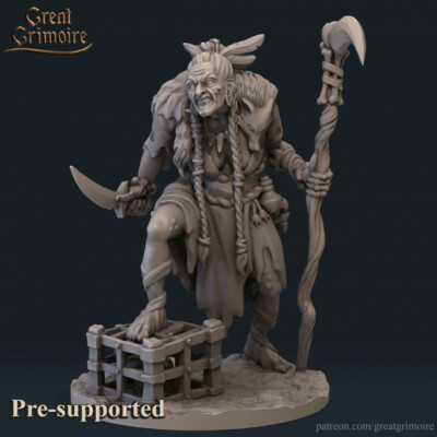 Wicked Witch Miniature | D&D DnD | 