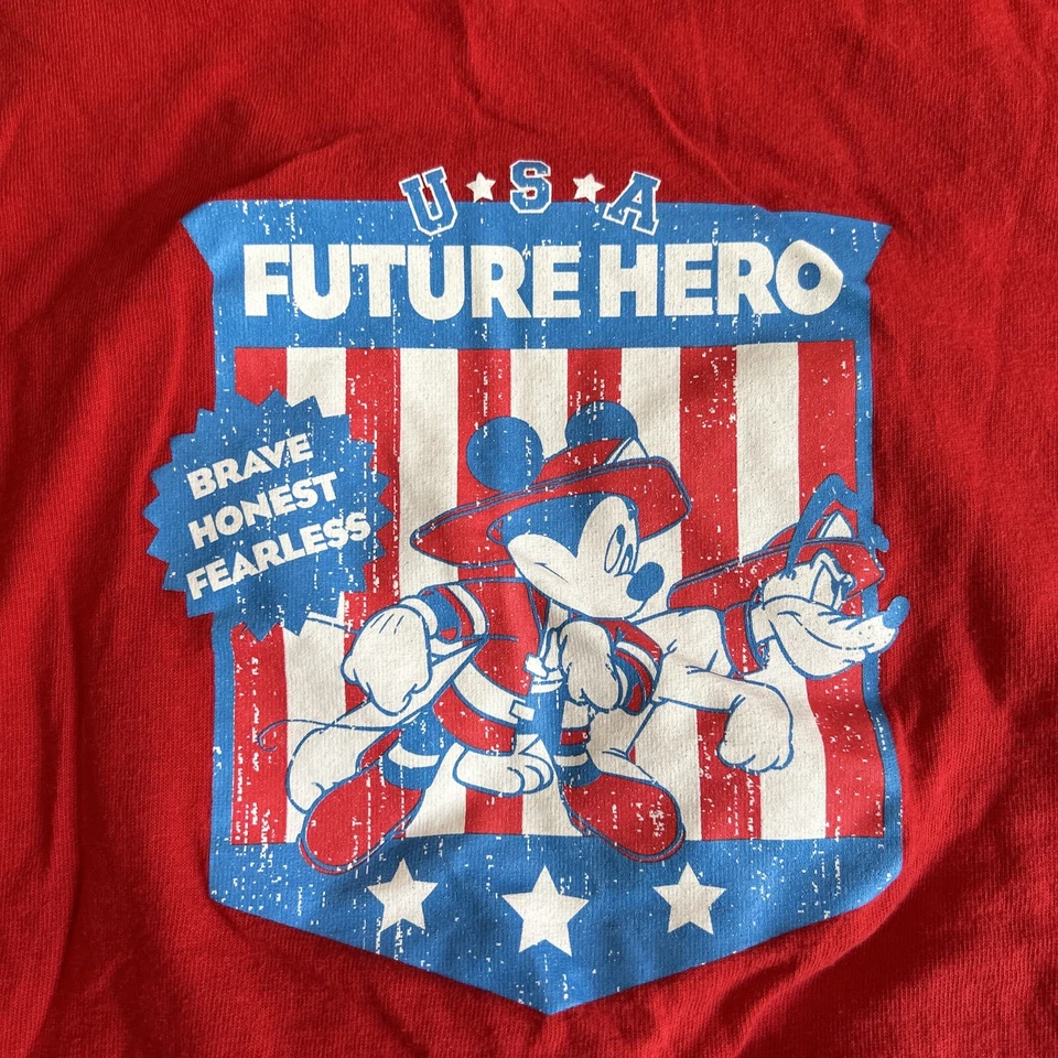 Camiseta De Colección Juvenil Talla Mediana M EE. UU. Future Hero Mickey Mouse Manga Corta Foto 2 de 4