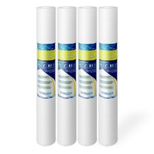 20" x 2.5" Sediment Water Filter 10 Micron Whole House Cartridges Set of 4