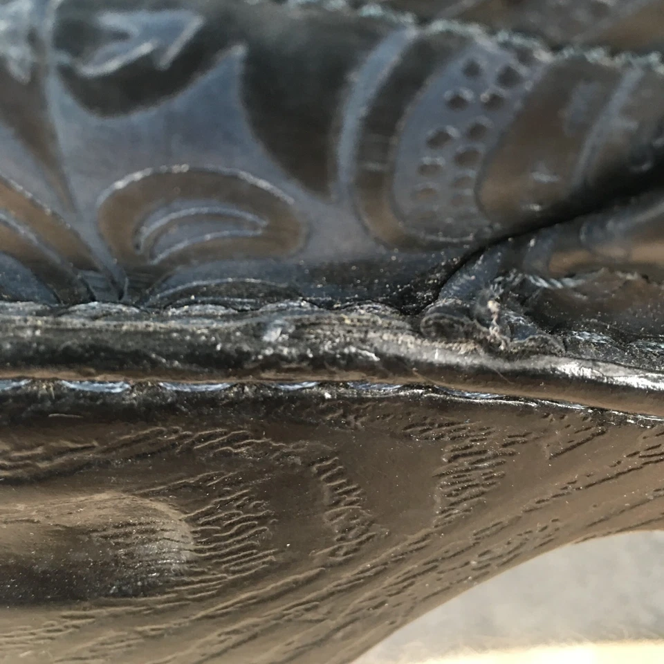 Sapatos Bolo Feminino 8 M Profissional Tamancos Salto Conforto Cinza Azul Slip On Parte Superior Baixa - Imagem 4 de 4