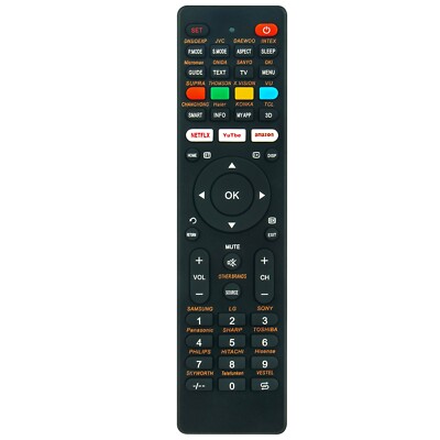 Universal Remote Control for Hitachi Hisense Skyworth Telefunken Vestel LG TV