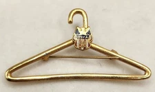 Gold Tone Hanger DOFA Tie Pin - RARE Vintage