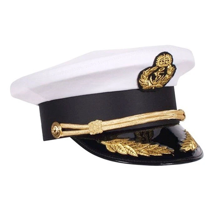 THETRU De Luxe Kapitänsmütze Admiral Offizier Uniformsmütze Kreuzfahrtkapitän