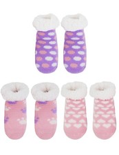 Infant Baby Toddler Extra Thick Thermal Fleece-lined Knitted Non-skid Crew Socks