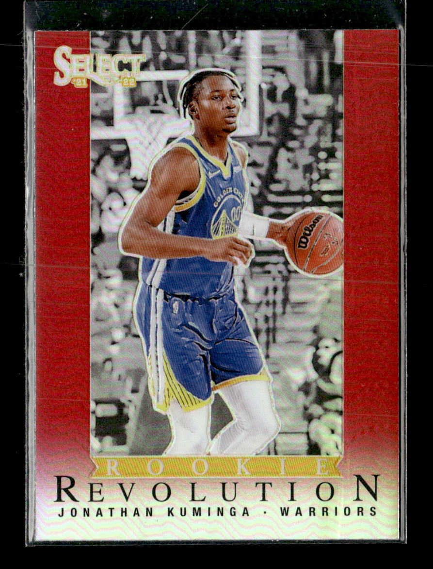 2021-22 Panini Select #10 Jonathan Kuminga Rookie Revolution Red Prizms