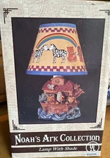 Noah’s Ark 8” Table Lamp 1995 Great Western Trading Co. 