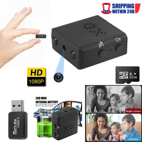 Mini Camera HD1080P Home Security Camcorder Night Vision Micro Battery Smart Cam