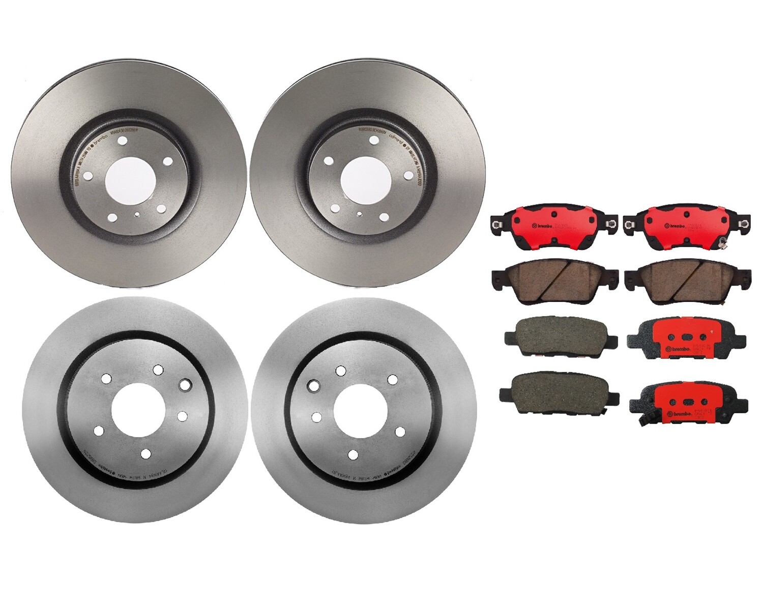 Brembo Front and Rear Brake Kit Disc Rotors Ceramic Pads For Infiniti G37 Sedan eBay